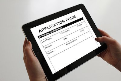 filling application form